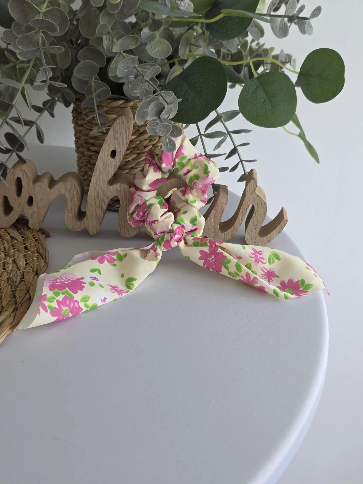 Le Chouchou Foulard Fleur Rose