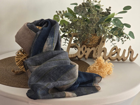 Foulard Femme Automne-Hiver Bleu