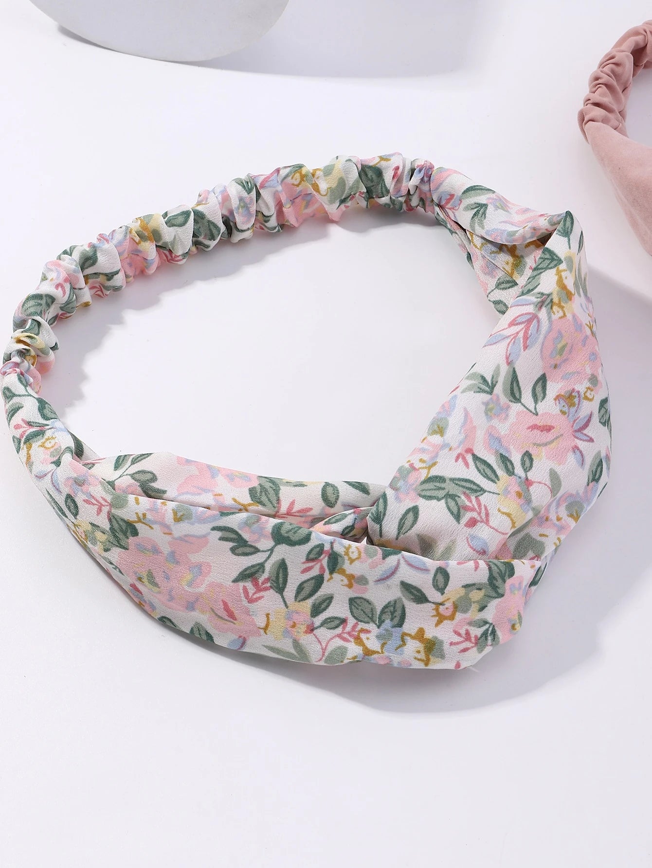 Les Accessoires à Cheveux - Bandeau croisé imprimé floral