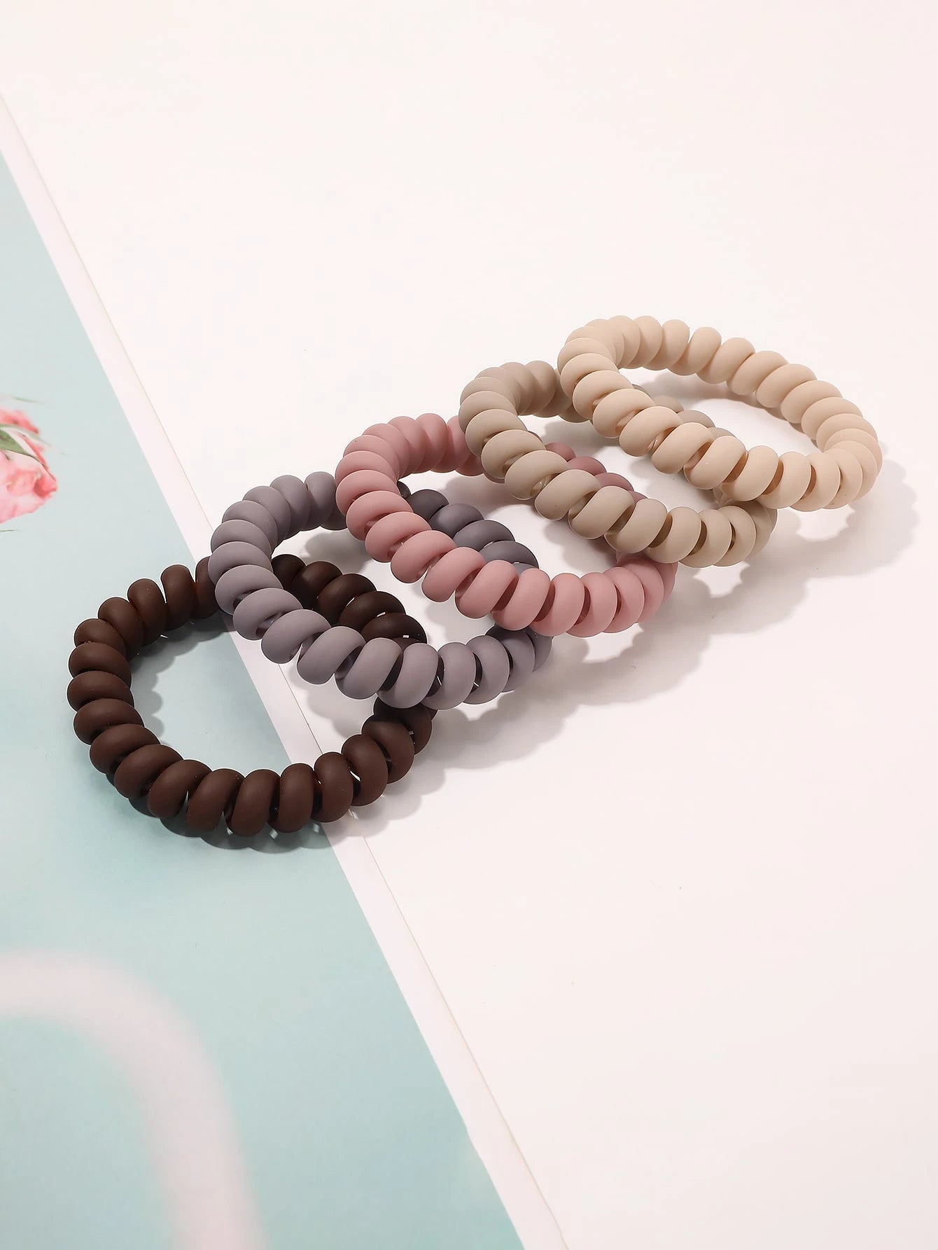 Les Accessoires à Cheveux - Lots de 5 Elastiques Spirales