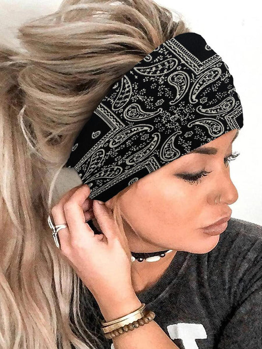 Navy Bandana Headband