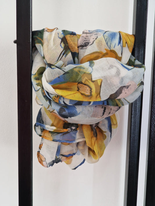 Foulard Femme Printanier Jaune