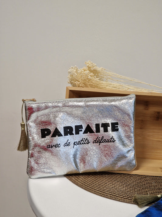 Les Pochettes à Message Argent Effet Brillant