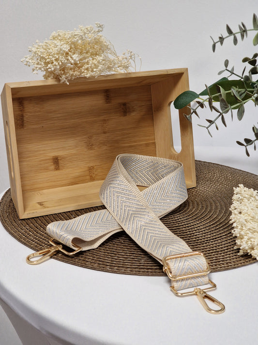Bandoulière Beige Doré