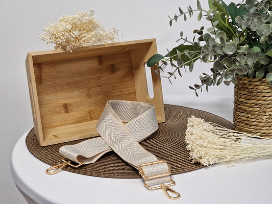 Bandoulière Beige Doré
