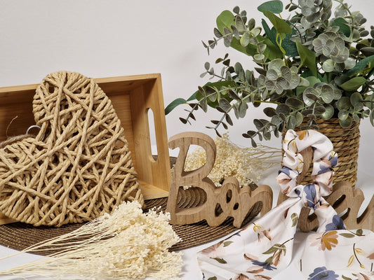 Les Accessoires à Cheveux - Chouchou Foulard Floral Blanc Satinée