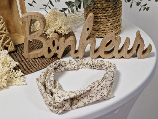 Les Accessoires à Cheveux - Bandeau Croisé Imprimé Floral