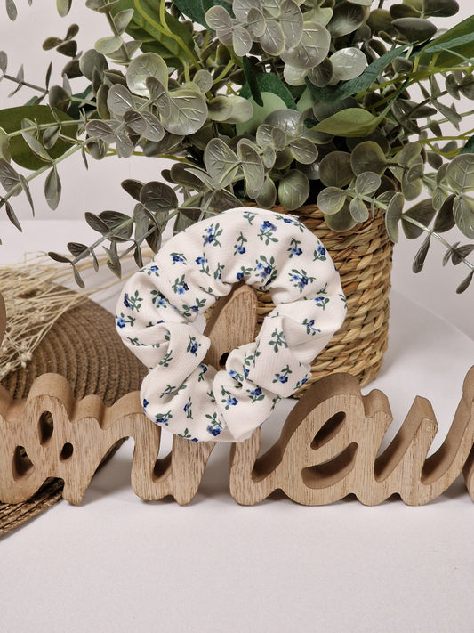Les Accessoires à Cheveux - Chouchou Velours Fleuri