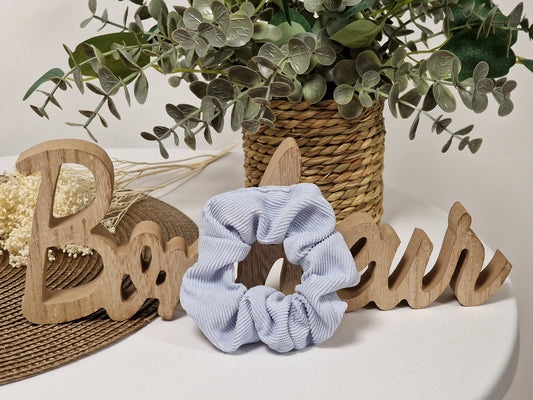 Les Accessoires à Cheveux - Chouchou Velours Bleu Ciel
