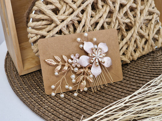 Les Accessoires à Cheveux - Peigne Décoration Florale