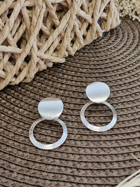 Notre Collection de Bijoux - Boucle d'Oreille Argenté