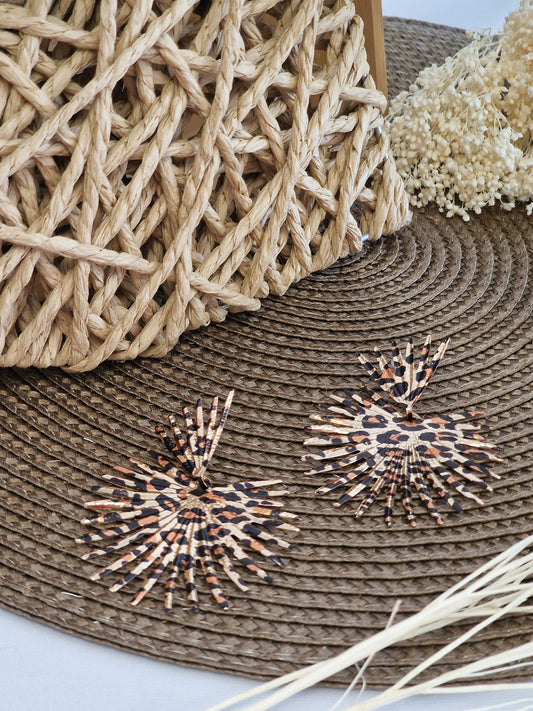 Notre Collection de Bijoux - Boucle d'Oreille Léopard