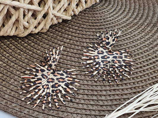 Notre Collection de Bijoux - Boucle d'Oreille Léopard