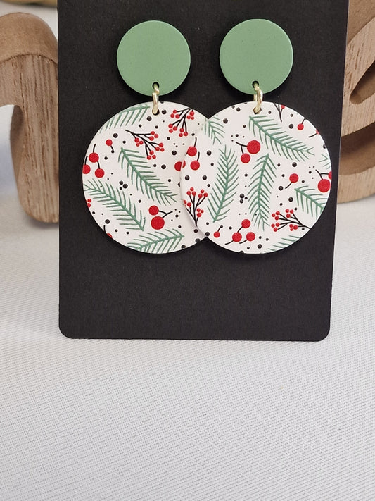 Notre Collection de Bijoux - Boucle d'Oreille Fantaisie Vert d'Eau