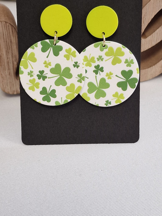 Notre Collection de Bijoux - Boucle d'Oreille Fantaisie Vert Pomme