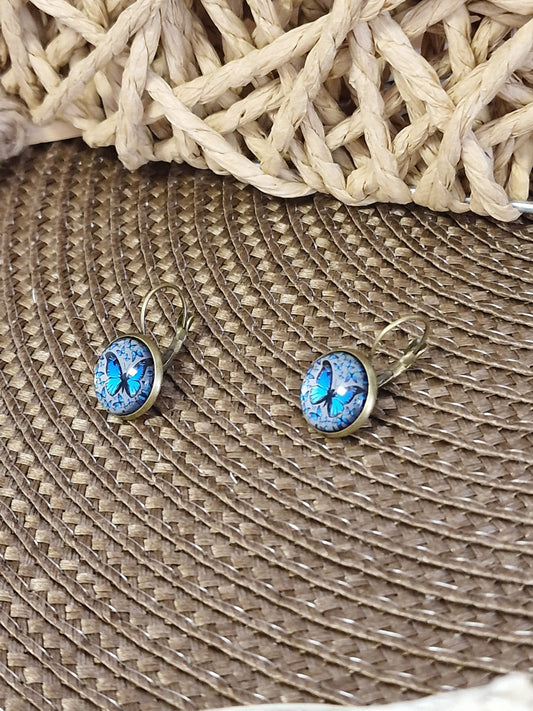 Notre Collection de Bijoux - Boucle d'Oreille Motif Papillon