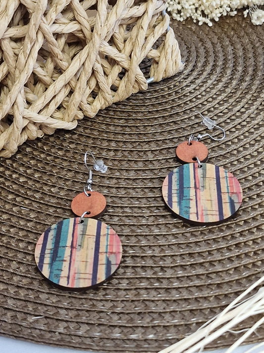 Notre Collection de Bijoux - Boucle d'Oreille Vintage Terracotta