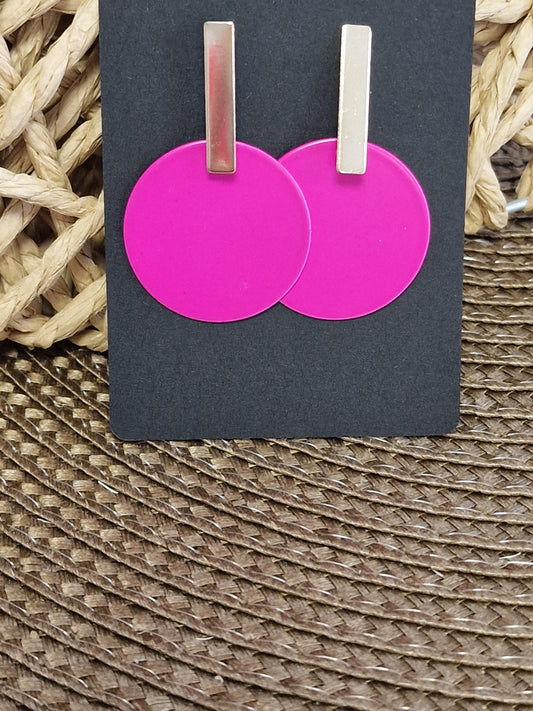 Notre Collection de Bijoux - Boucle d'Oreille doré Ronde Framboise