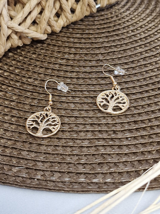 Notre Collection de Bijoux - Boucle d'Oreille Arbre de Vie