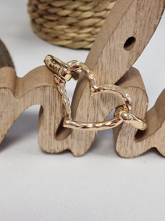 Notre Collection de Bijoux - Bracelet Cœur Doré