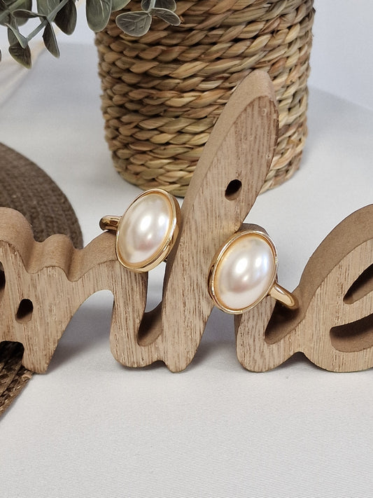 Notre Collection de Bijoux - Bracelet Doré Pierre Nacré