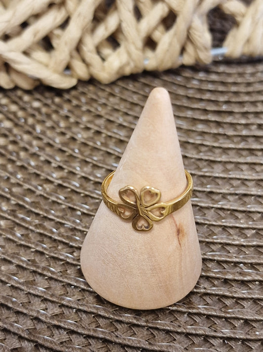 Notre Collection de Bijoux - Bague Ado Fleur Dorée