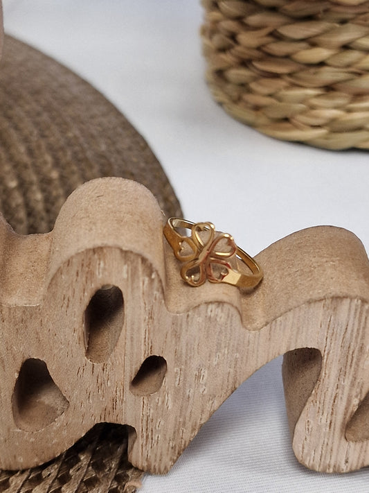 Notre Collection de Bijoux - Bague Ado Fleur Dorée