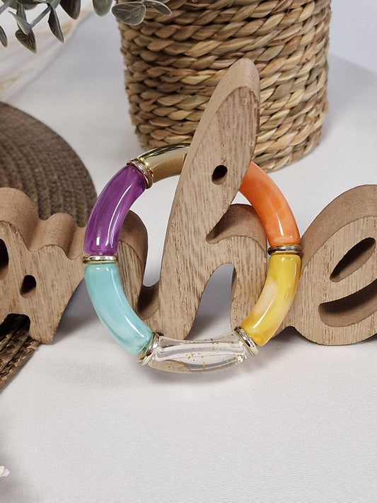Notre Collection de Bijoux - Bracelet Jonc Coloré