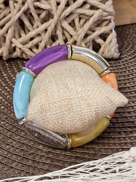 Notre Collection de Bijoux - Bracelet Jonc Coloré