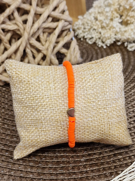 Notre Collection de Bijoux - Bracelet Ado Bohème Orange