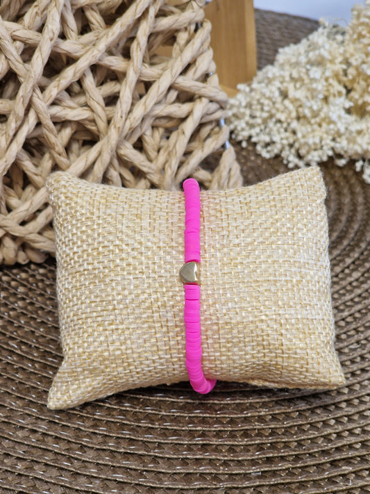 Notre Collection de Bijoux - Bracelet Ado Bohème Rose