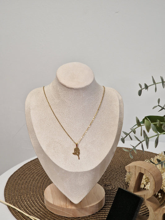Notre Collection de Bijoux - Parure Pendentif et Boucle Oreille Fleur