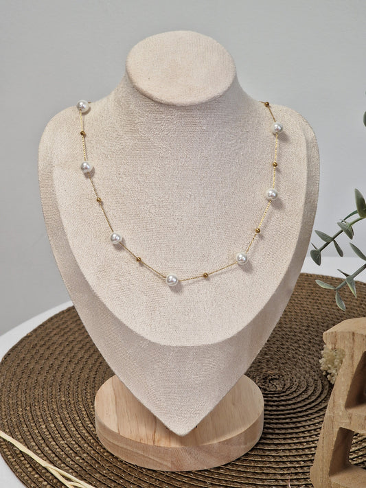 Notre Collection de Bijoux - Pendentif Perle Blanche Nacre