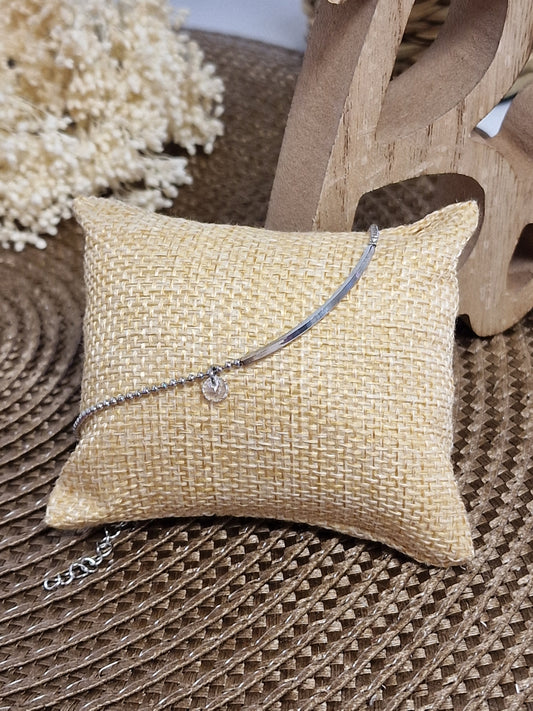 Notre Collection de Bijoux - Bracelet de Cheville Argenté