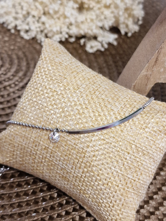 Notre Collection de Bijoux - Bracelet de Cheville Argenté
