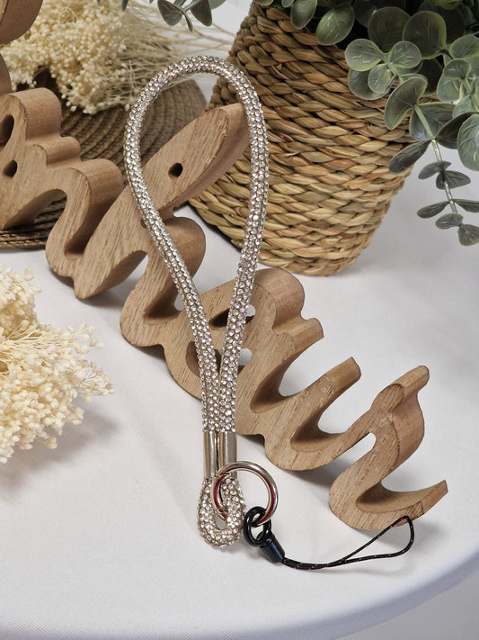 Dragonne Strass Argent