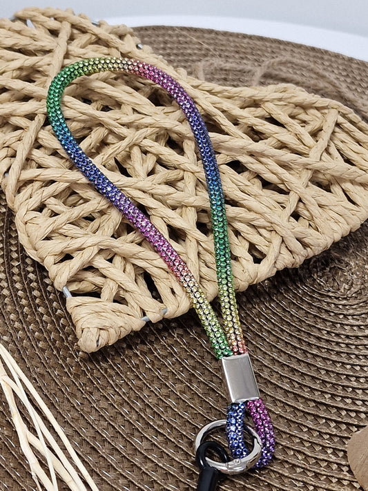 Dragonne strass Multicolore