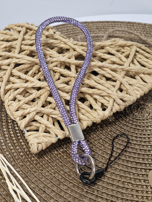 Dragonne Strass Lilas