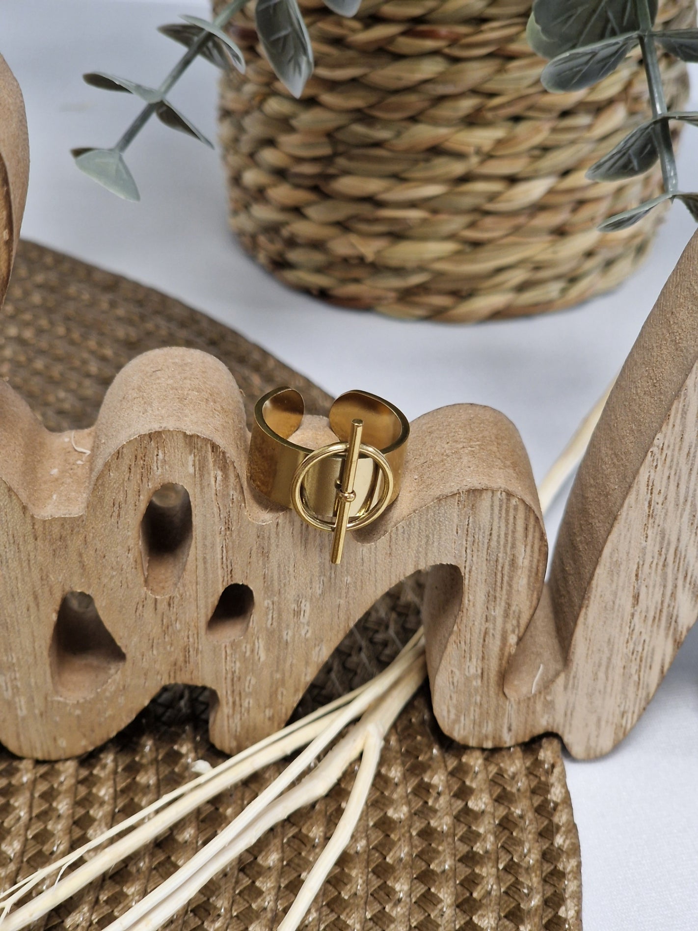 Notre Collection de Bijoux - Bague Ado Rond et Barre Doré