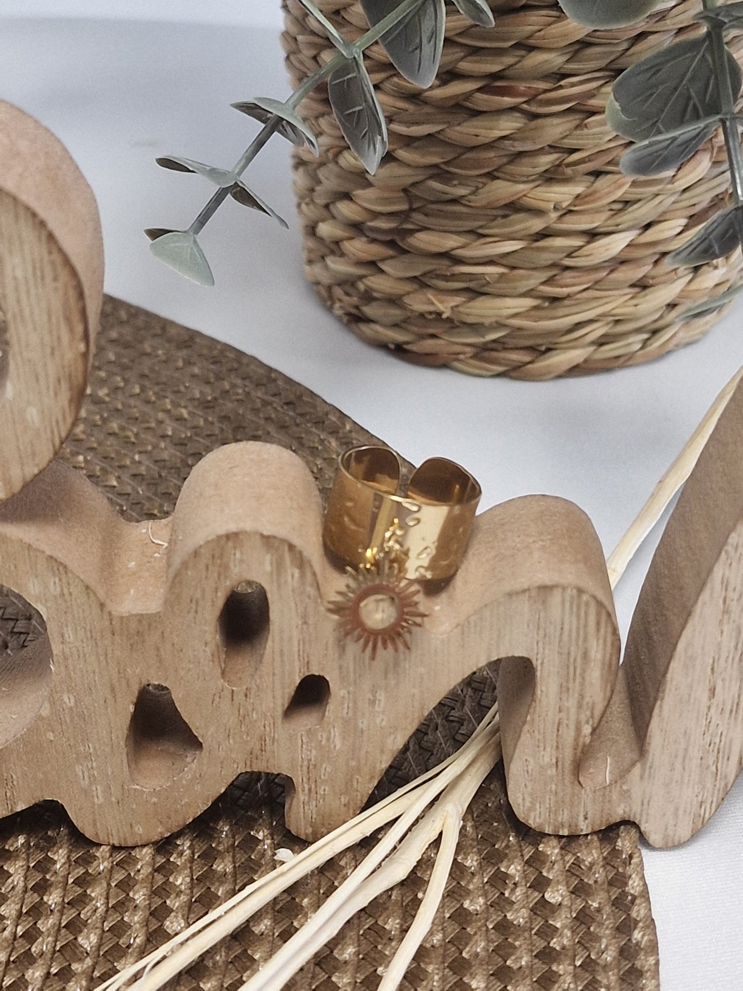 Notre Collection de Bijoux - Bague Ado Soleil Doré