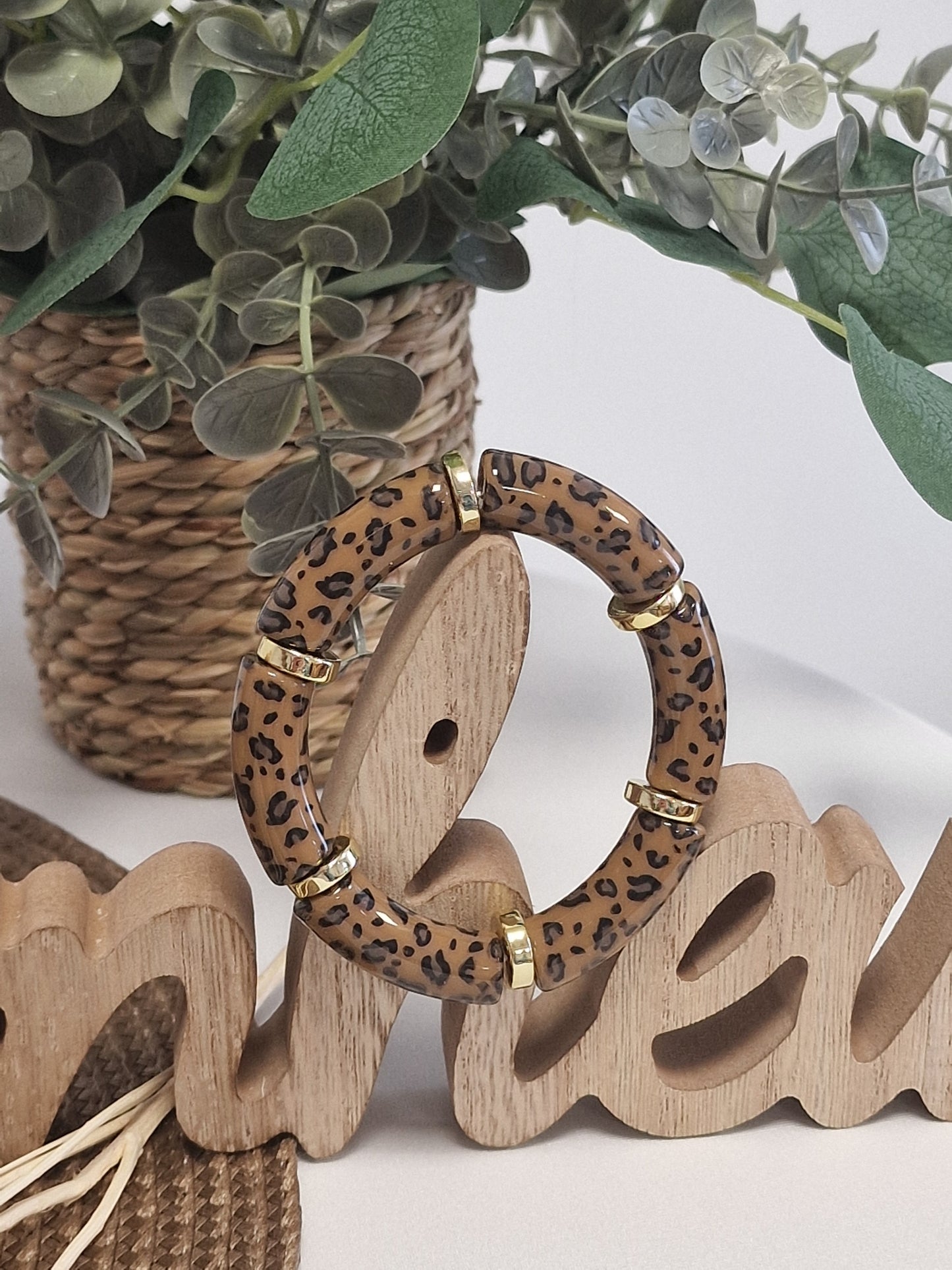 Our Jewelry Collection - Leopard Print Bangle Bracelet 