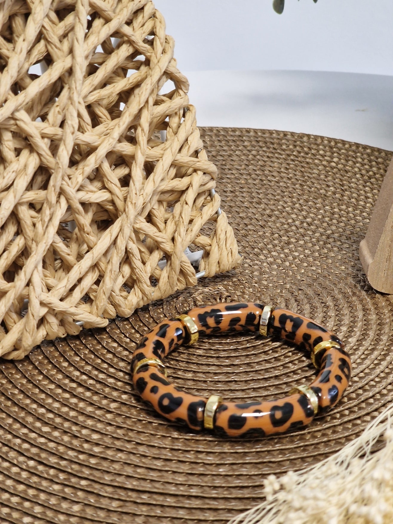 Notre Collection de Bijoux - Bracelet Jonc Léopard