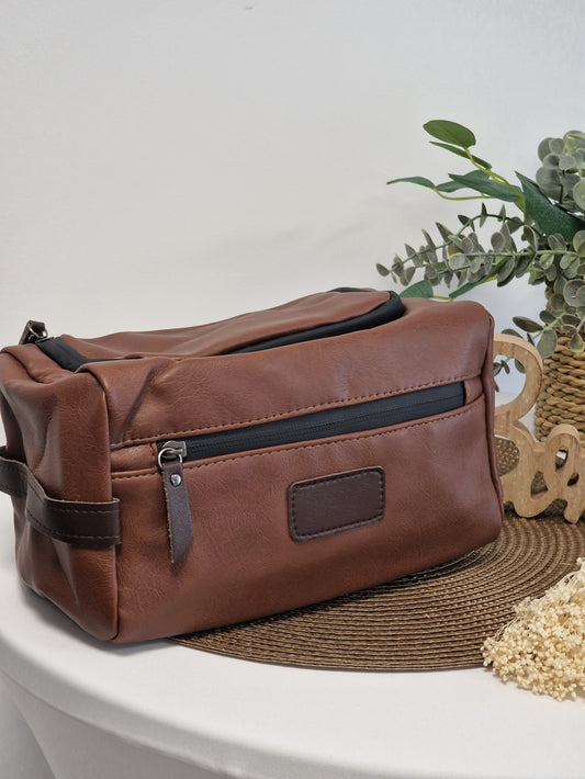 Trousse de Toilette Homme Marron