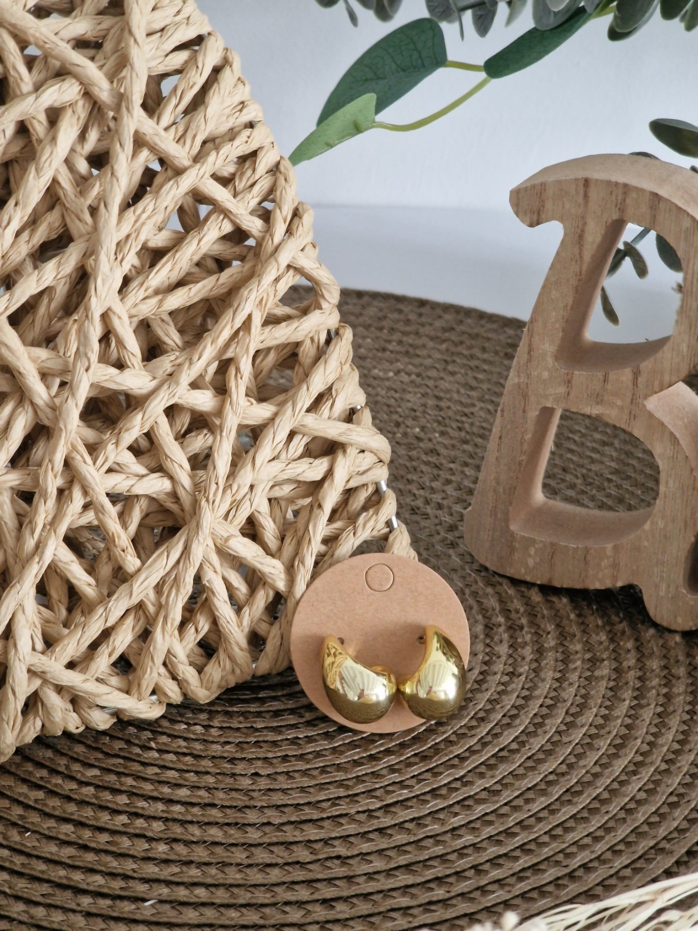 Notre Collection de Bijoux - Boucle d'Oreille Goutte d'Eau Doré