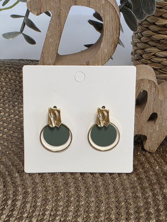 Notre Collection de Bijoux - Boucle d'Oreille Breloque Ronde