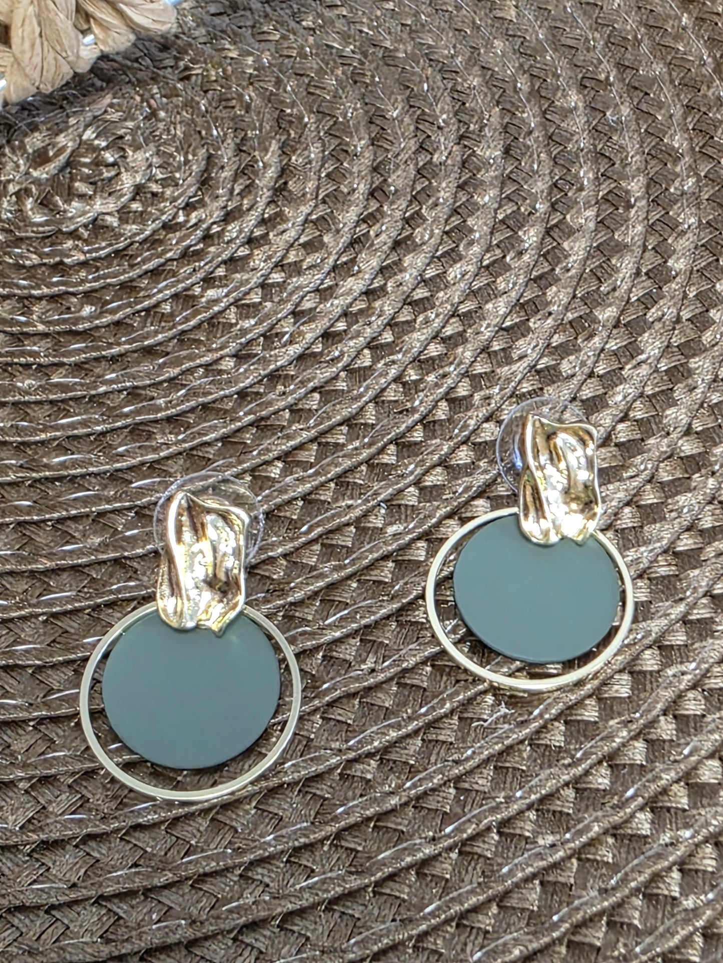 Notre Collection de Bijoux - Boucle d'Oreille Breloque Ronde