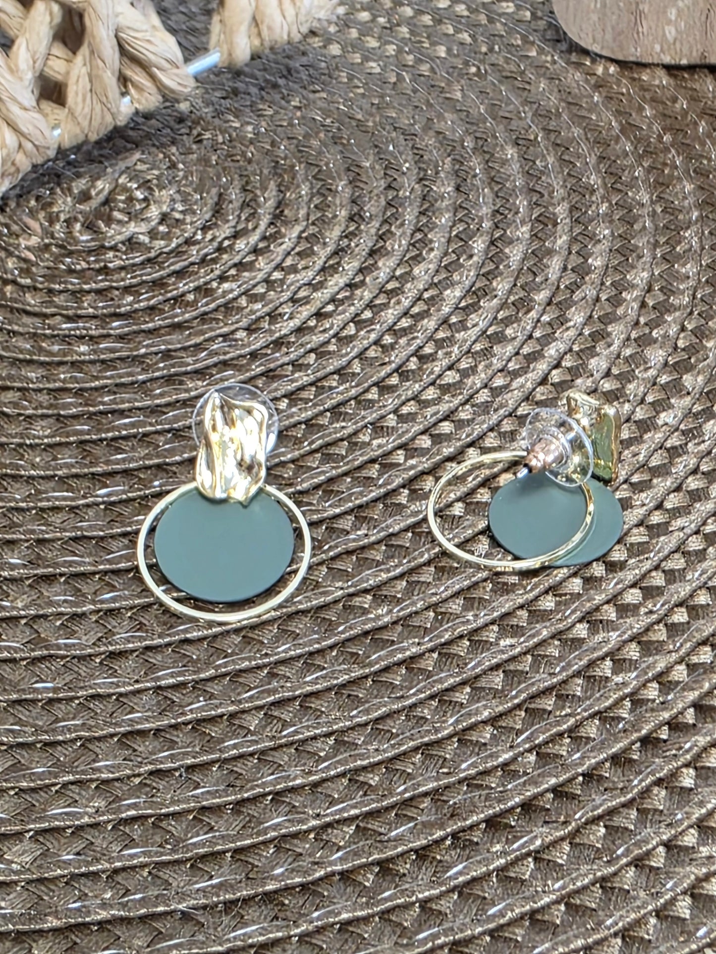 Notre Collection de Bijoux - Boucle d'Oreille Breloque Ronde