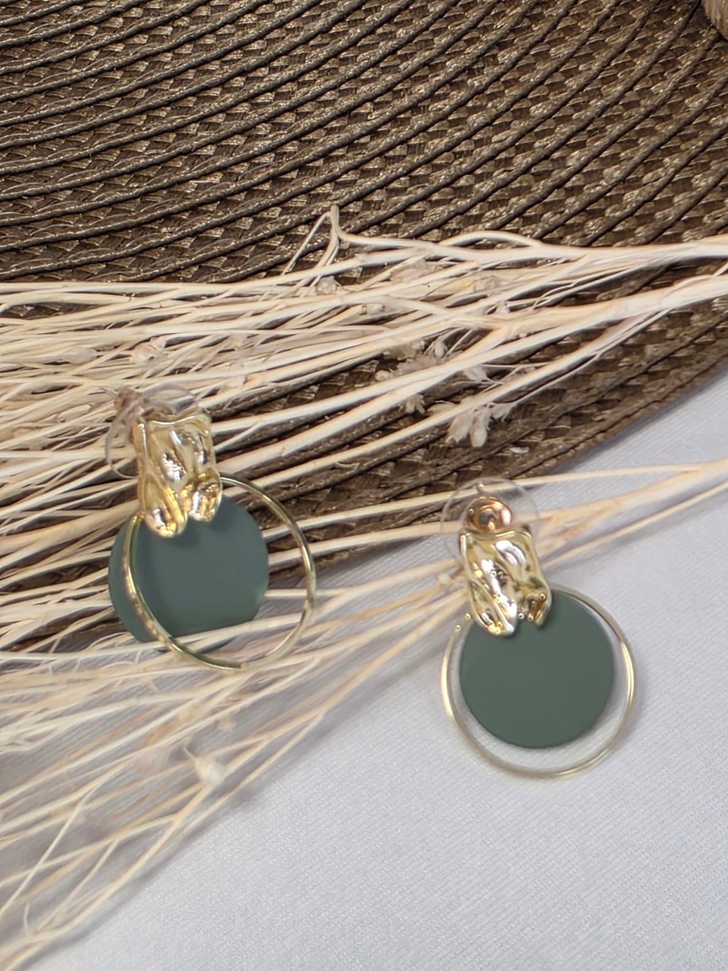 Notre Collection de Bijoux - Boucle d'Oreille Breloque Ronde