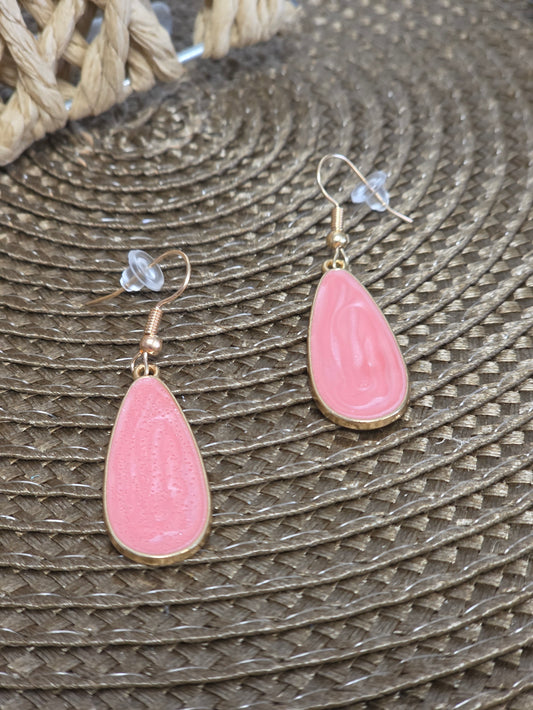 Notre Collection de Bijoux - Boucle d'Oreille Pendante Goutte D'eau