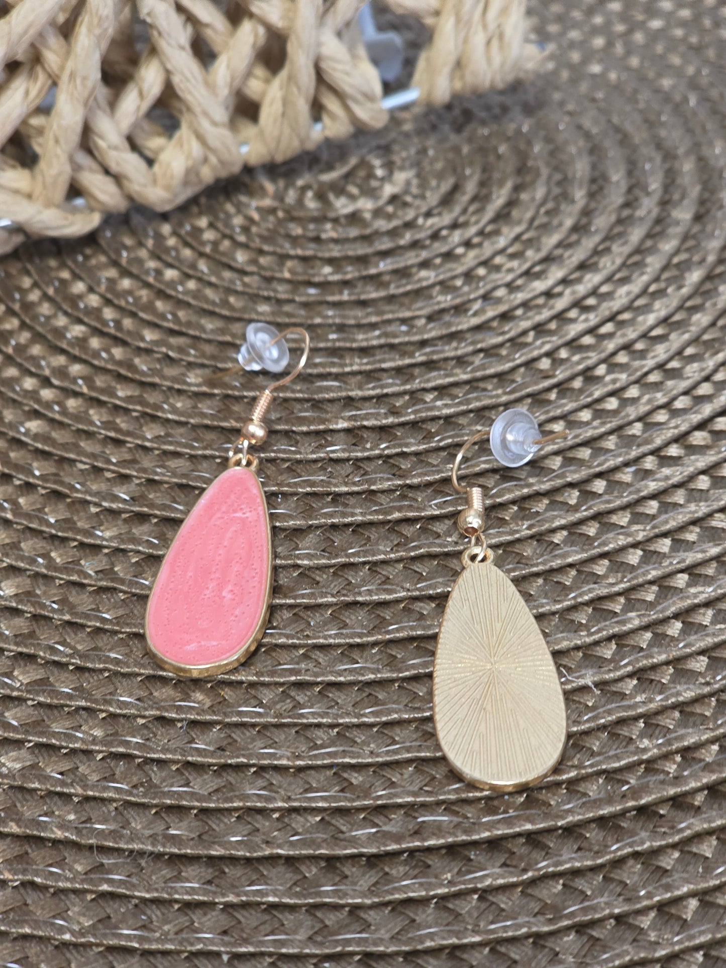 Notre Collection de Bijoux - Boucle d'Oreille Pendante Goutte D'eau